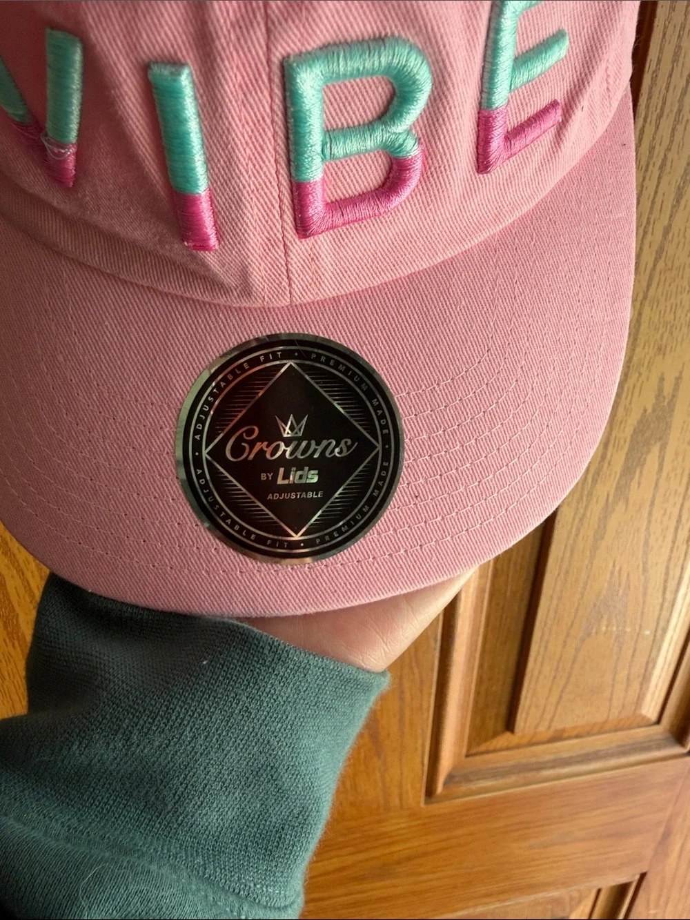 Crown - VIBE Baseball Hat with Teal Accent